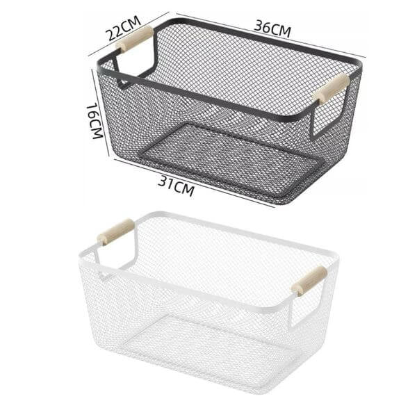 Large Stainless Steel Mesh Storage Basket