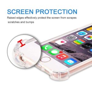 Shockproof Gel Back Cover Phone Case for iPhone 7+ (Clear)