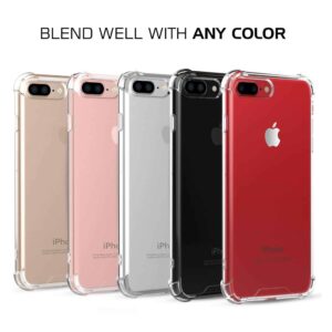 Shockproof Gel Back Cover Phone Case for iPhone 7+ (Clear)
