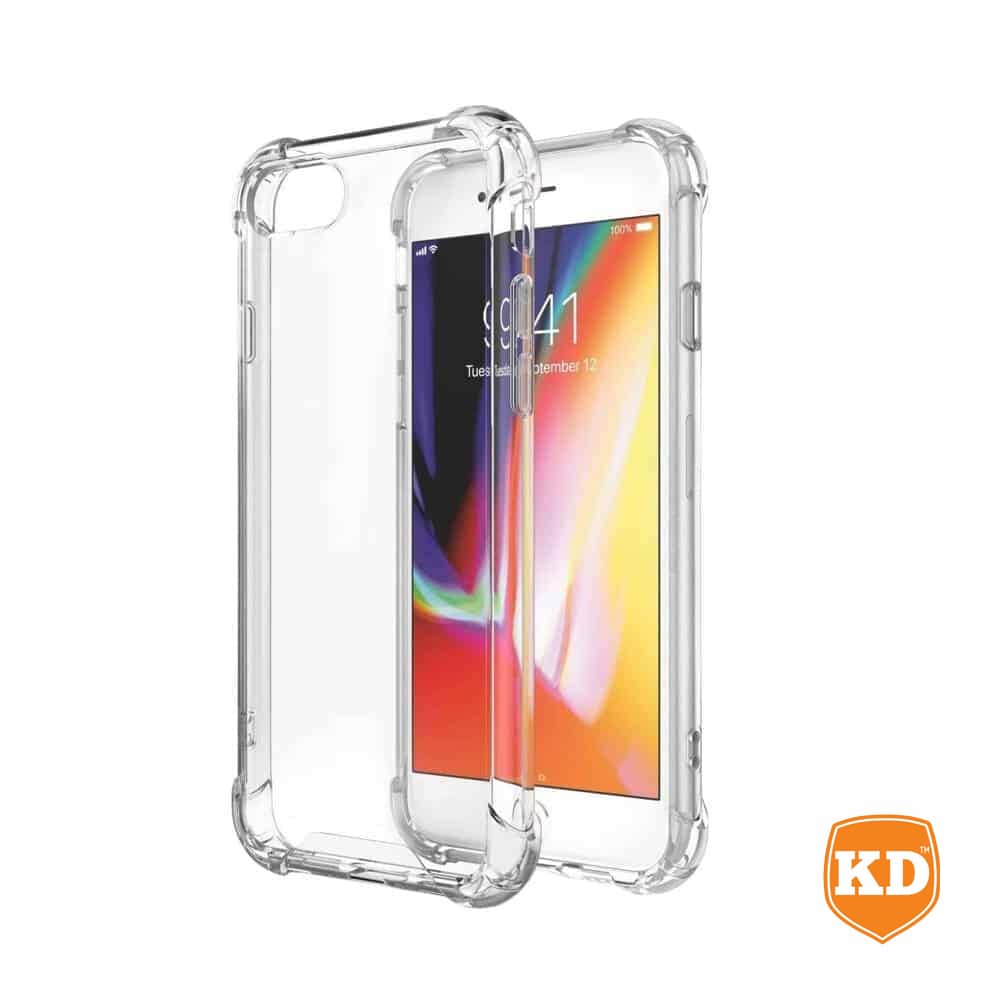 Shockproof Gel Back Cover Phone Case for iPhone 7+ (Clear)