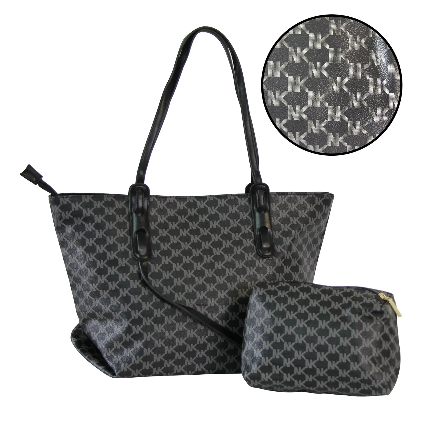 Vinova Tote 2pc - White/Grey/Black/Brown