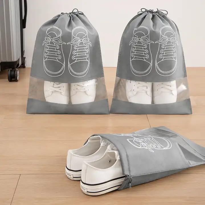 Shoe Bag Organizer - Grey - Set of 5