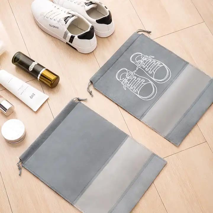 Shoe Bag Organizer - Grey - Set of 5