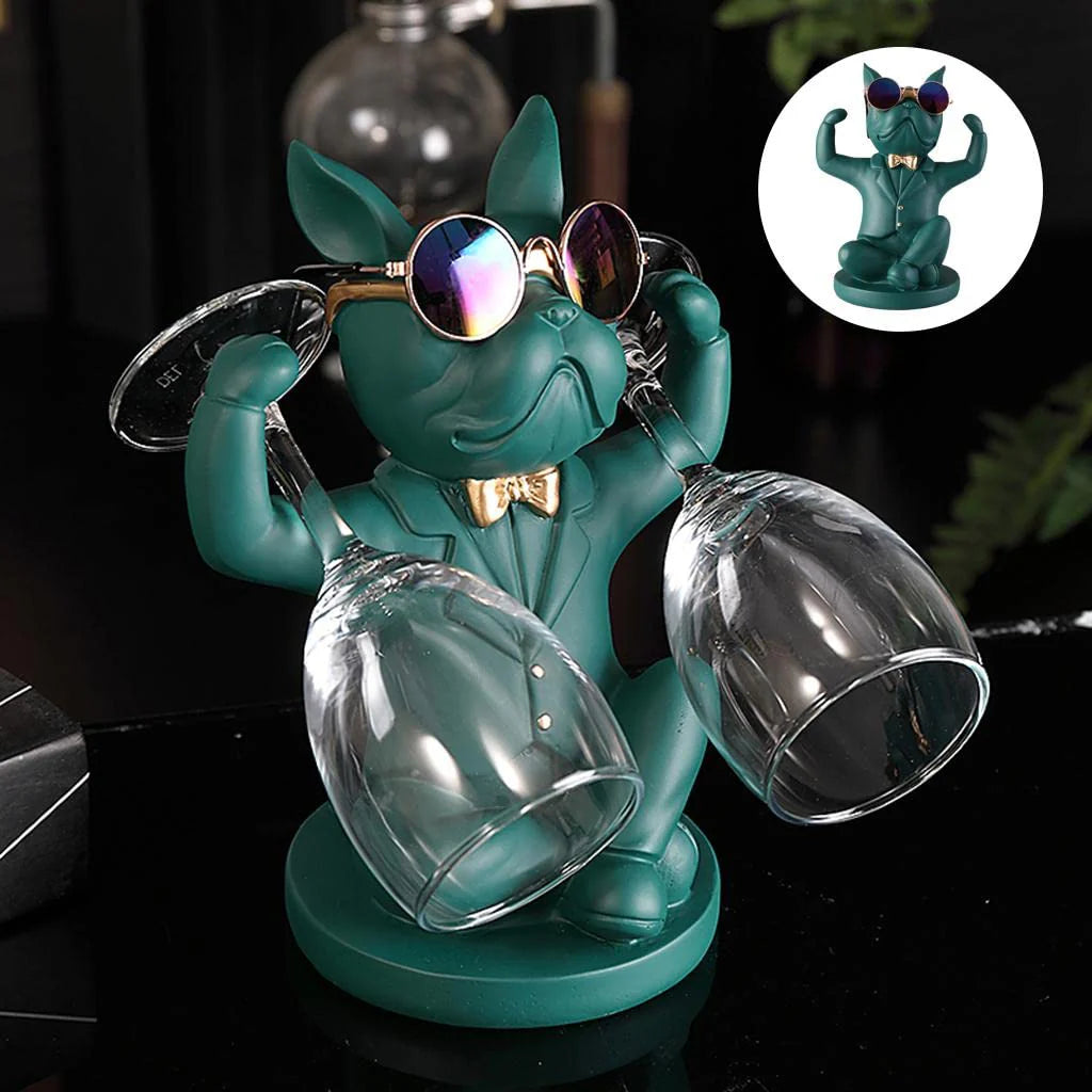 Bulldog Glass Holder-Green