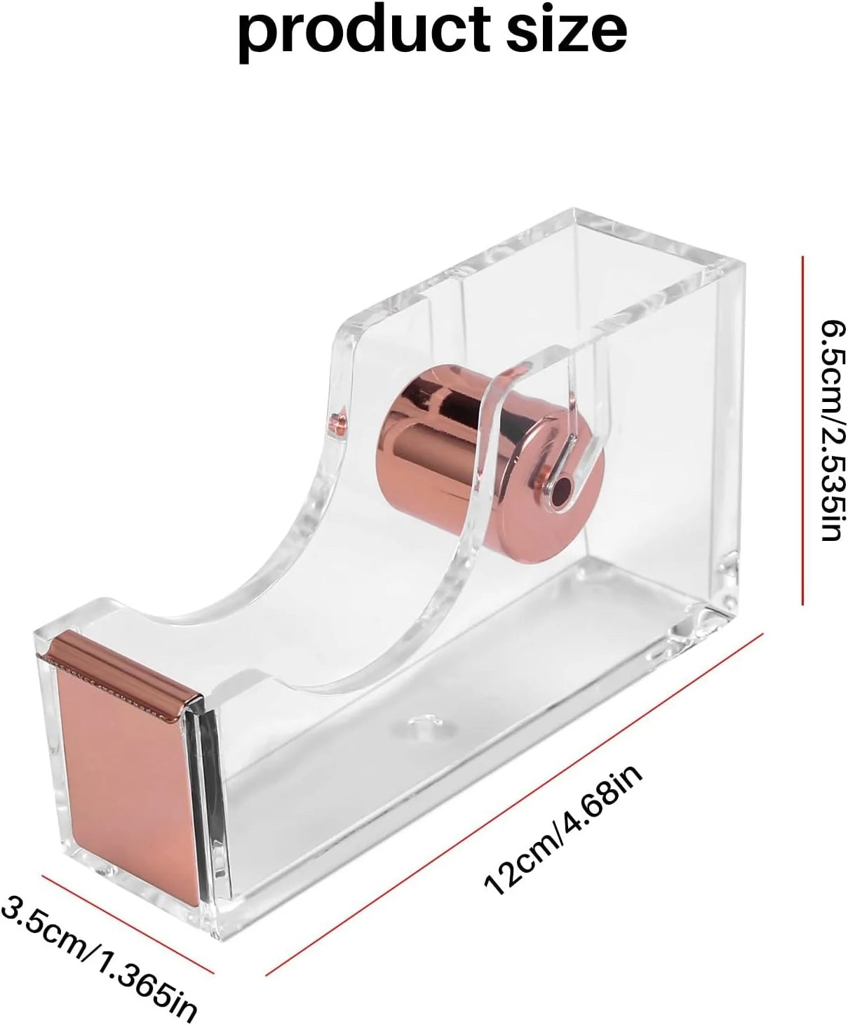 Acrylic Sellotape Holder - Rose Gold