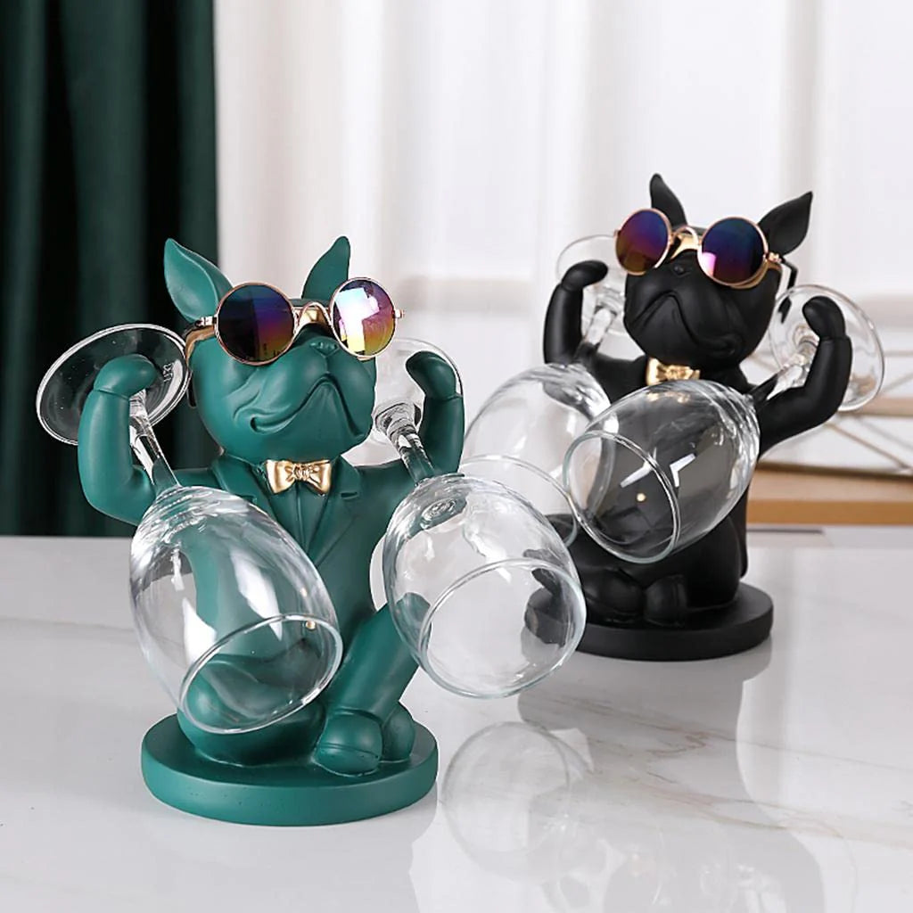 Bulldog Glass Holder-Green