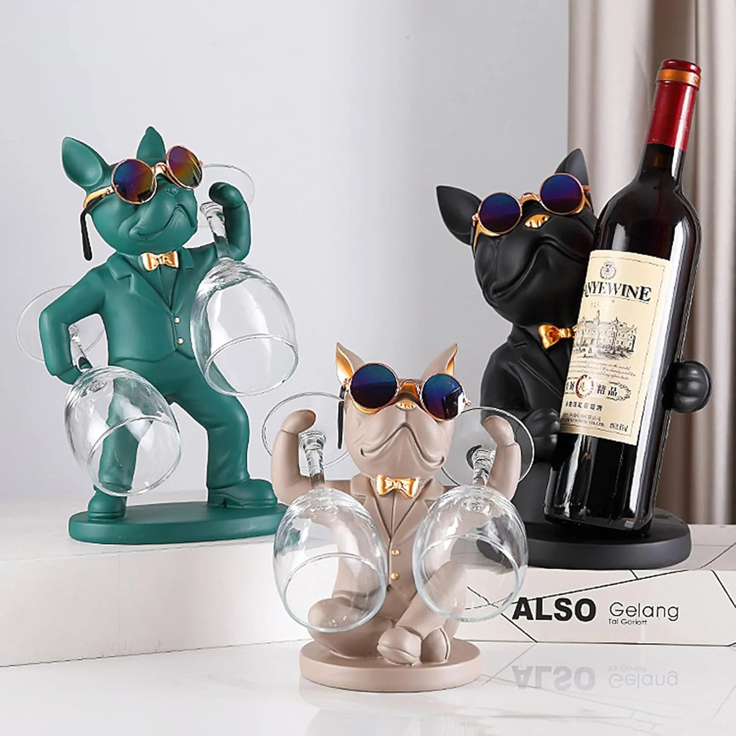 Bulldog Glass Holder-Green