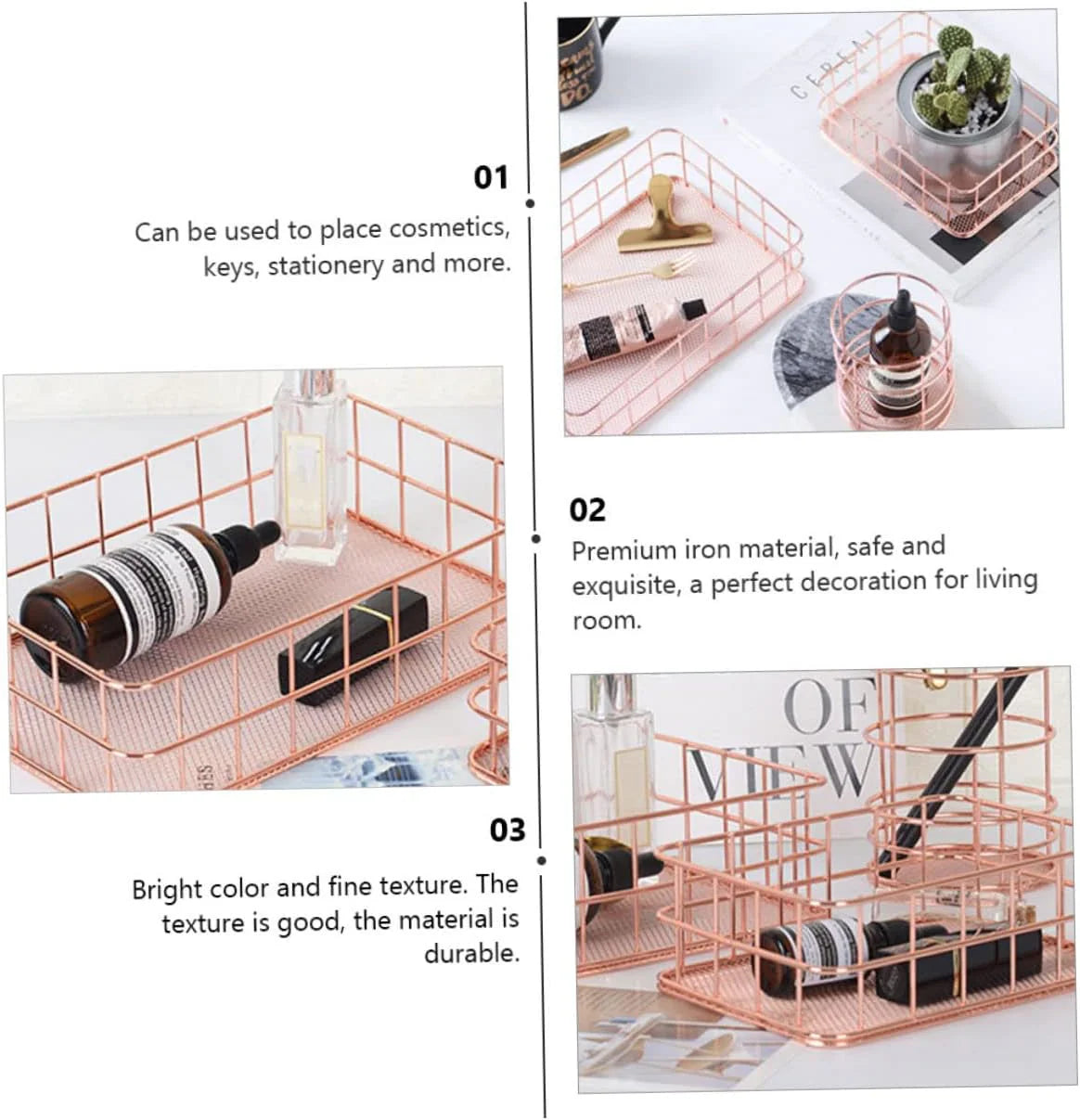 Basal Wire Rack - R.Gold Small
