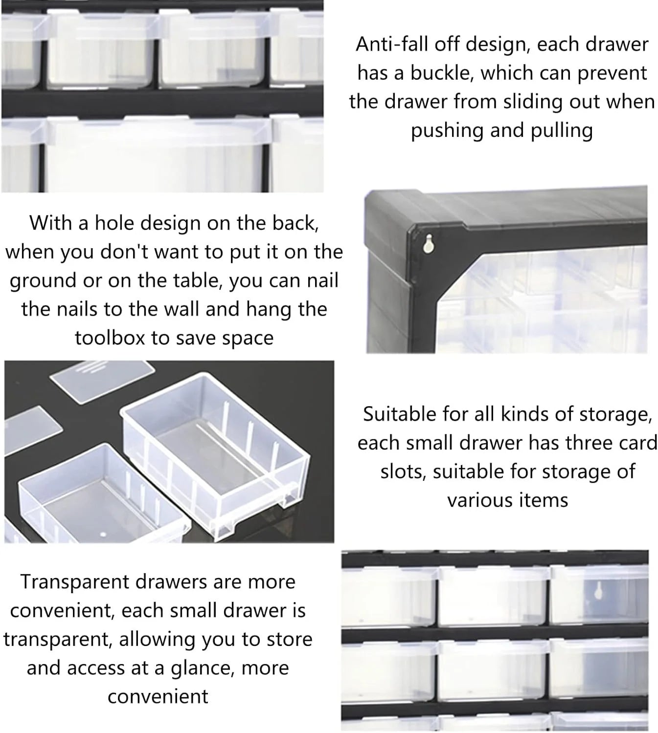 Multi Storage Drawer Bins - Fine Living