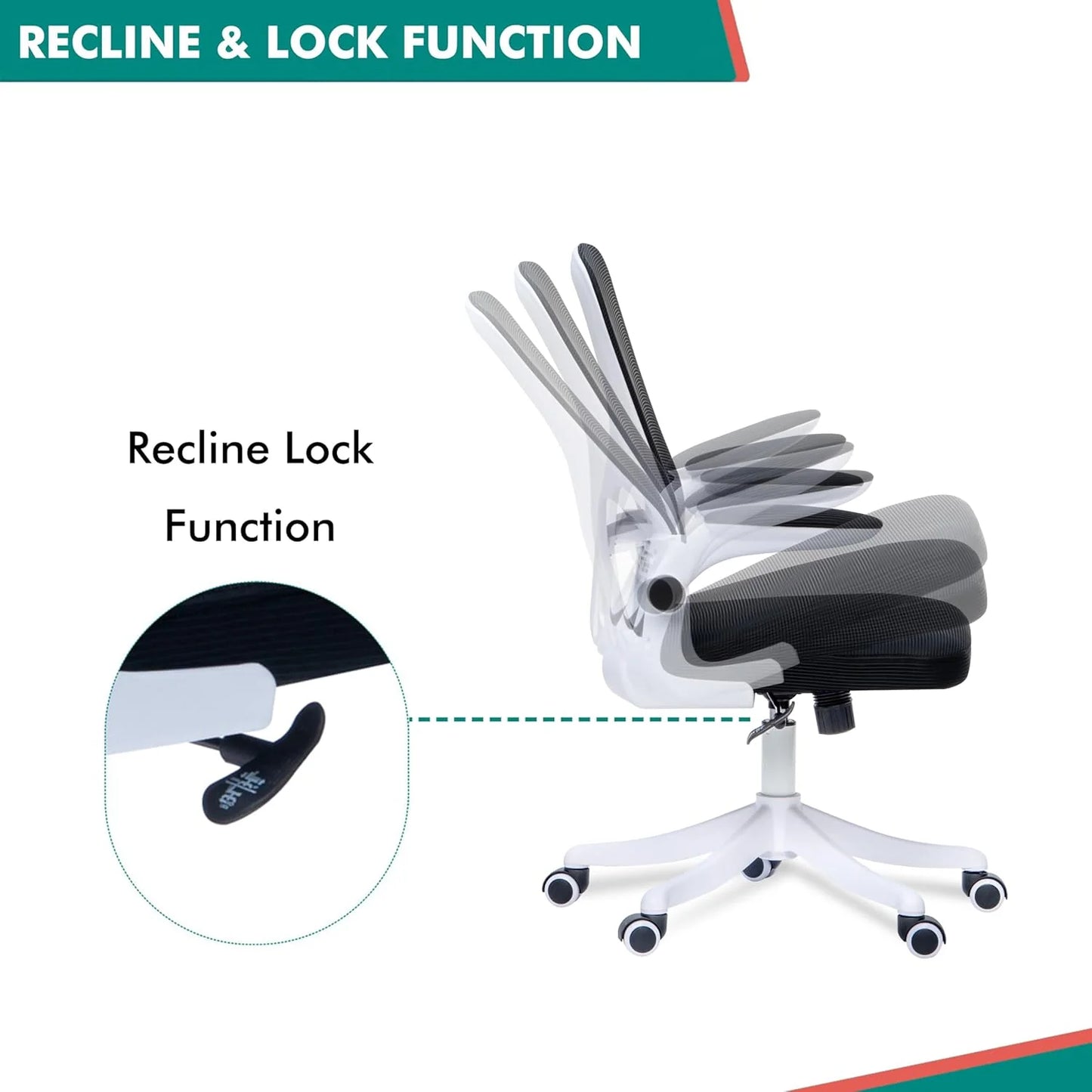 ErgoPro Office Chair - White/ Black - Finery