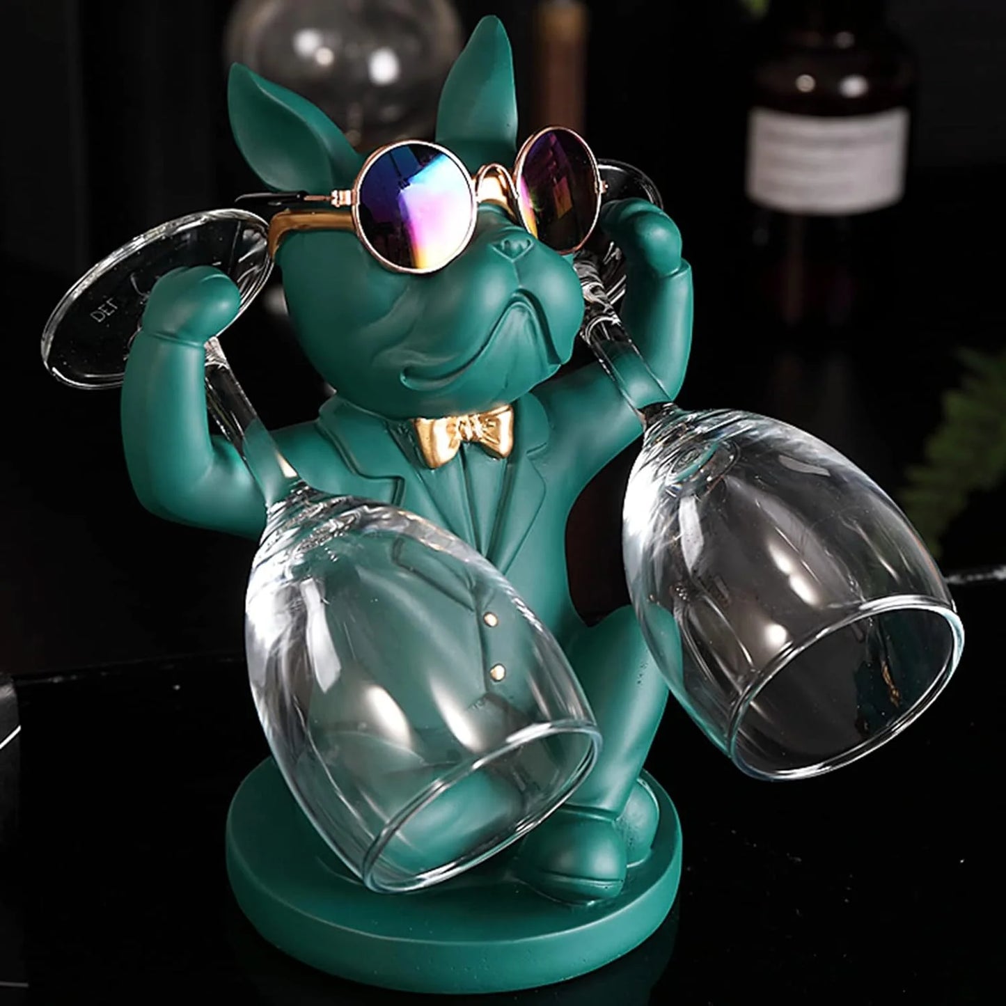 Bulldog Glass Holder-Green
