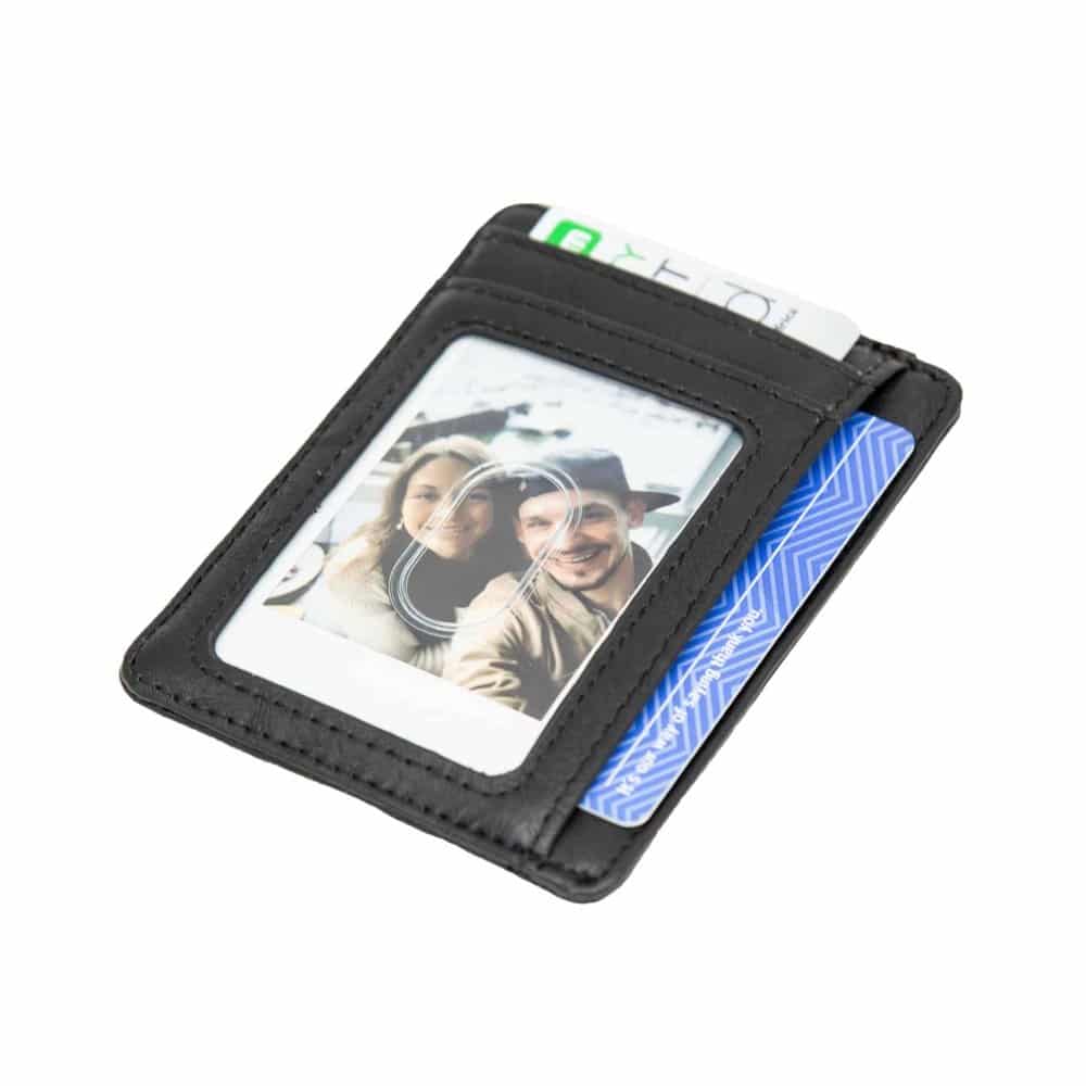 Minimalist Vegan Leather Card/Cash RFID Protection Holder/Wallet