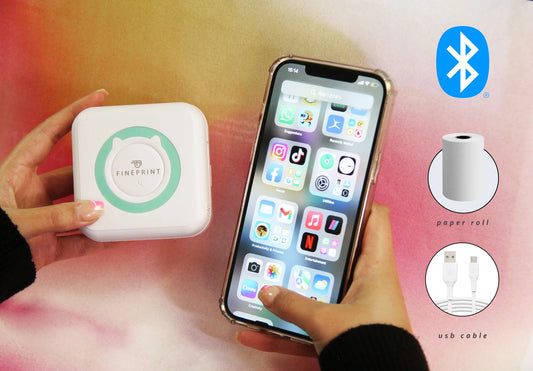 FinePrint - Bluetooth Printer - Mint Green