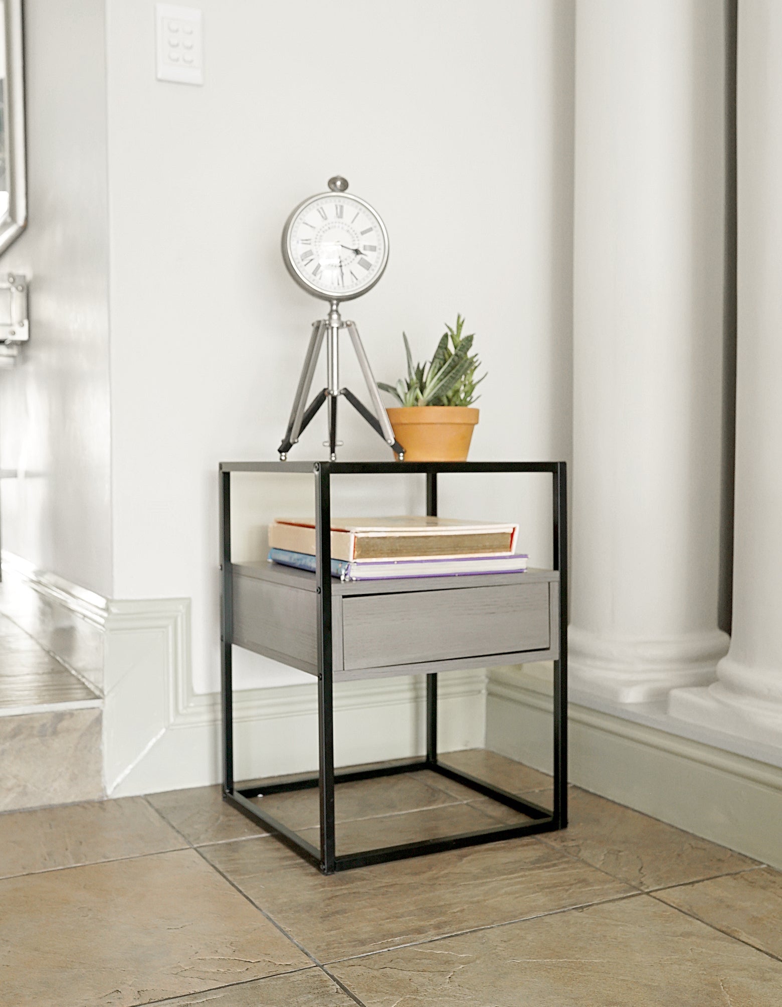 Fine Living Athens Side Table - Grey
