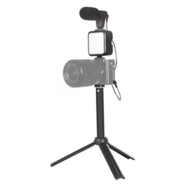 Stand Fill Light With Microphone Desktop Tripod Vlogging Kitipod Vlogging Kit