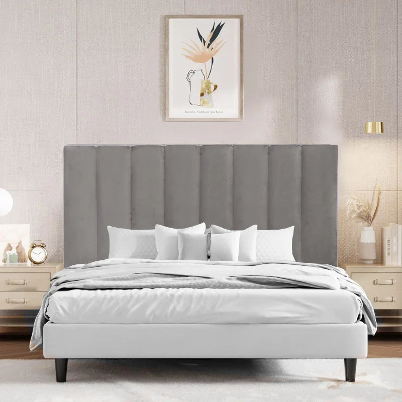 Obsidian Zenith Headboard - King - Grey