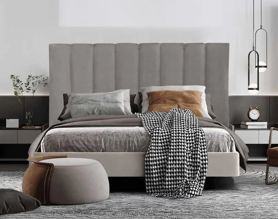 Obsidian Zenith Headboard - King - Grey