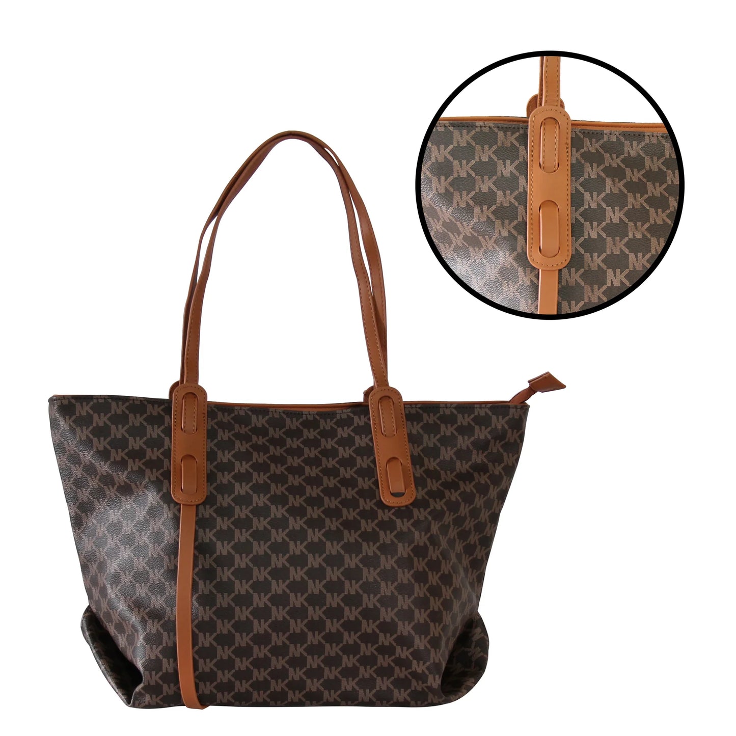 Vinova Tote 2pc - White/Grey/Black/Brown