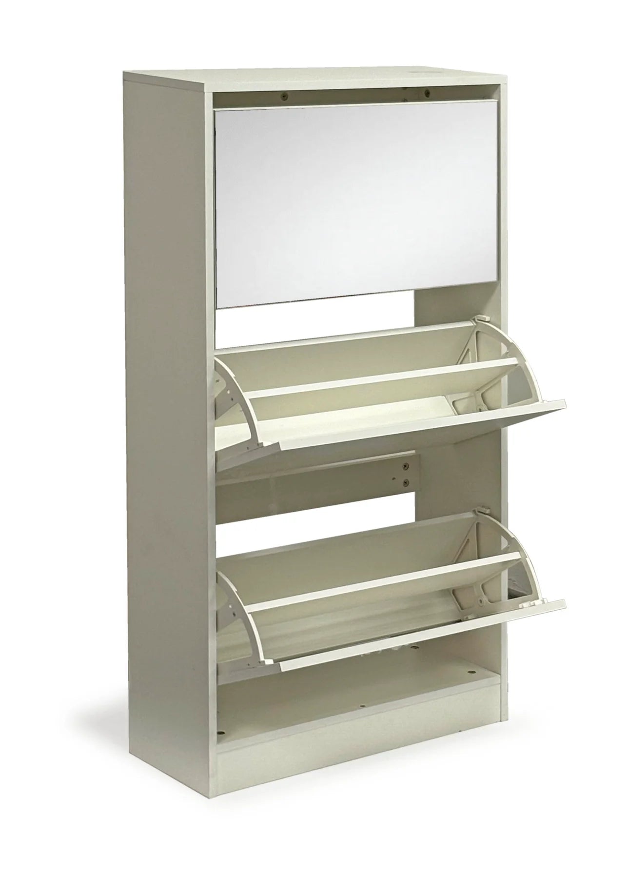 ShoeGleam 3 Layer Shoe Mirror Cabinet - Finery